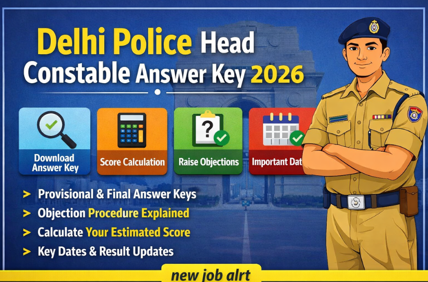 दिल्ली पुलिस हेड कांस्टेबल आंसर की 2026