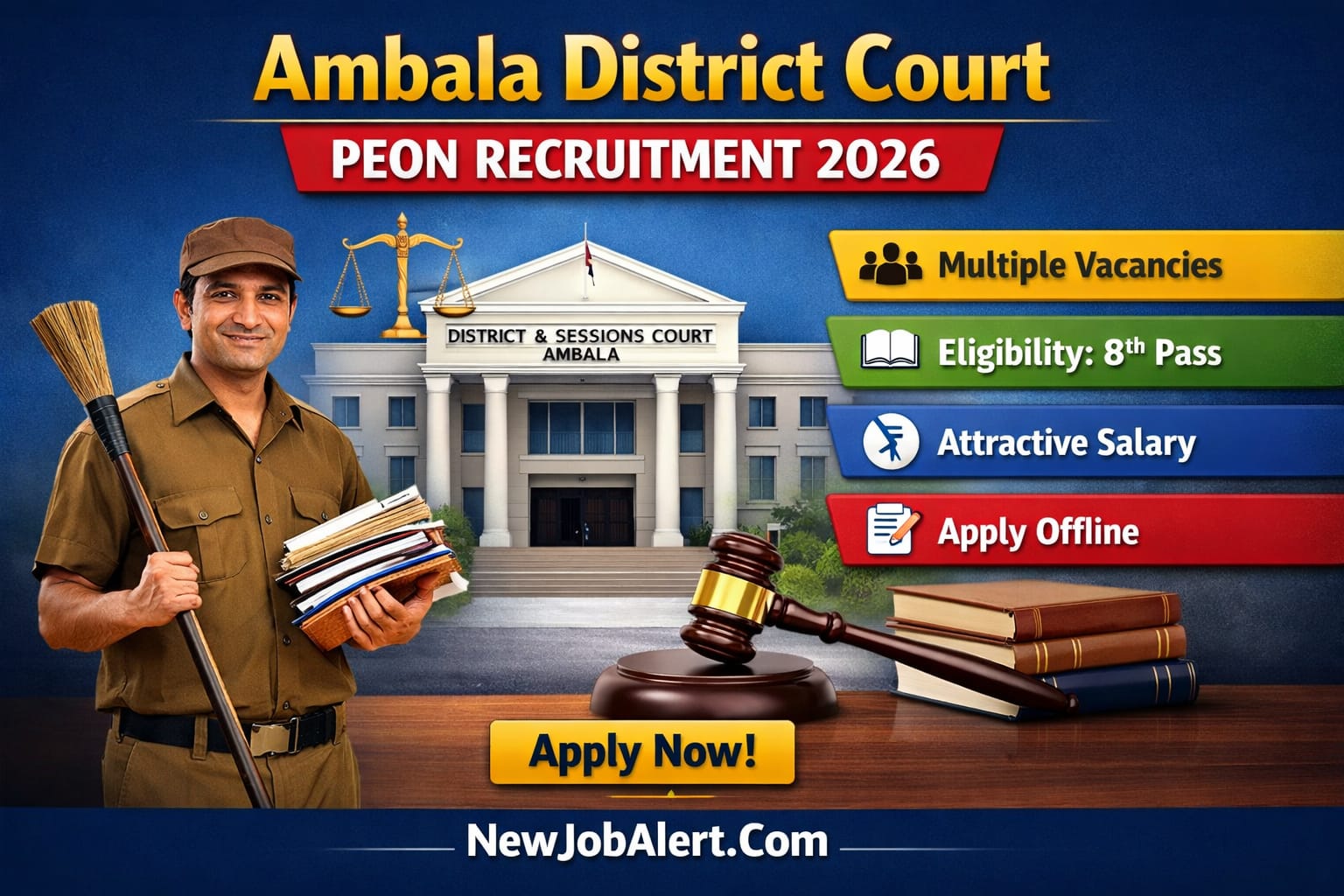 Ambala District Court Peon Recruitment 2026