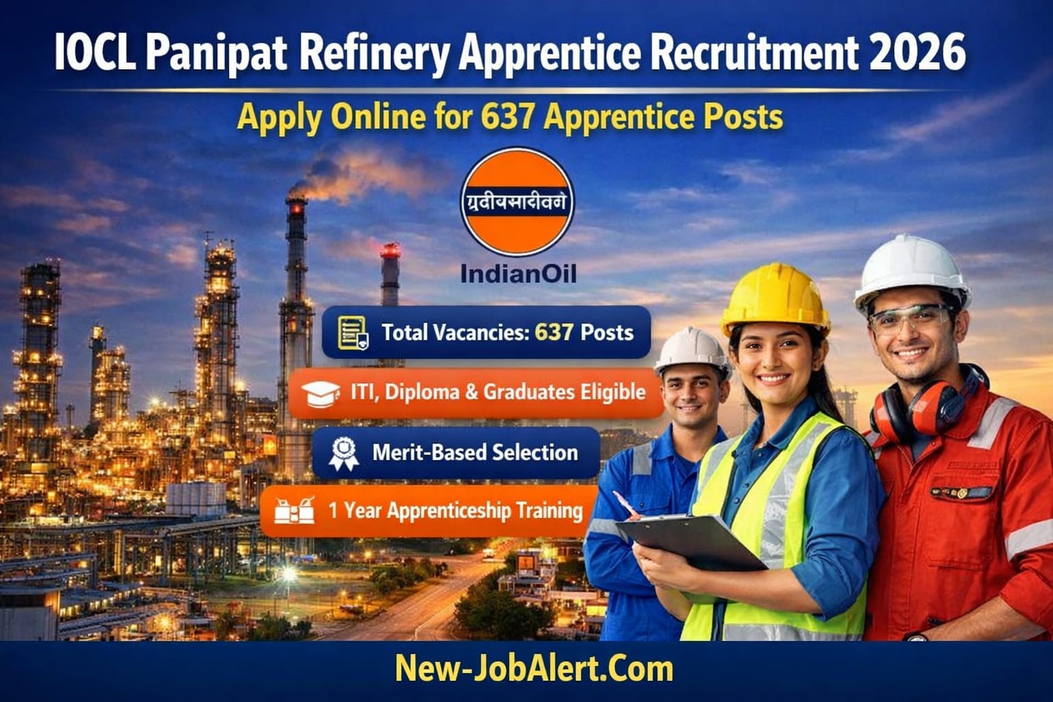 IOCL Panipat Refinery Apprentice Recruitment 2026